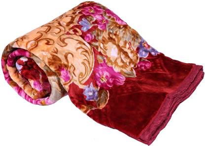 Abicon Printed Single Mink Blanket for  Heavy Winter