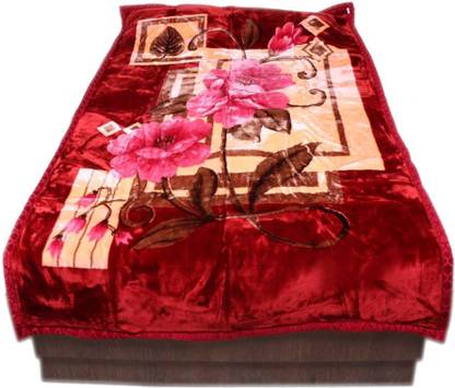 Abicon Printed Single Mink Blanket for  Heavy Winter