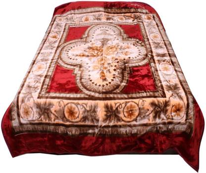 Abicon Printed Double Mink Blanket for  Heavy Winter