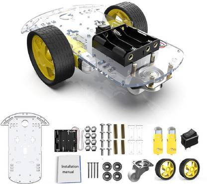 CEC 2 WD Robot Chassis for arduino, raspberry pi, 8051 Automotive Electronic Hobby Kit