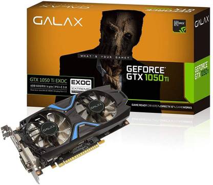 GALAX alax tx 1050 DDR5 4 GB NVIDIA Chipset 128 bit 1354 MHz Graphics Card