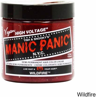 Manic Panic Semi Permanent Hair Color Cream Wildfire , Red