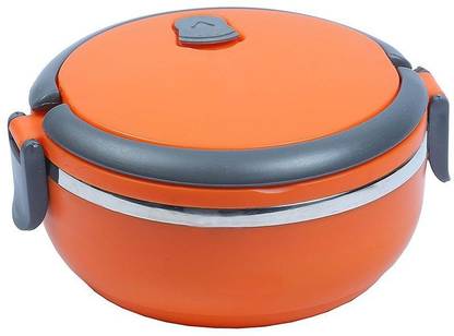 APEX Appliances Single Layer 700ml Rounded 1PC Stainless Steel Tiffin Box 1 Containers Lunch Box