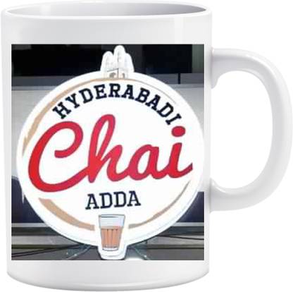 Nikhattu HYDERABADI CHAI ADDA COOL COFFEE S TEA CUP DRINKWARE CERAMIC MUGS Love Quotes Coffee- White Ceramic for Friend, Best Gift For Girlfriend, Family Friends Boyfriend Wife NEW YEAR Ceramic Coffee Mug