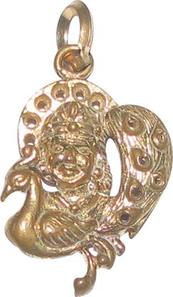 SUBHASHINI Bronze Panchalogam Mayil Murugan Pendant Panchaloha Nemali Subramanian Swamy Kavach Panchadhatu Peacock Karthikeya Pendant Metal
