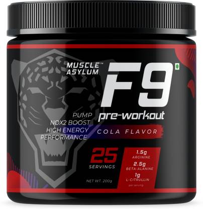 Muscle Asylum F9 Pre-Workout - 25 Servings BCAA