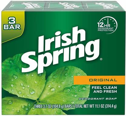 Irish Spring Original Deodorant Soap 3 Bars [Cat_4073]