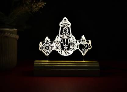 SohamCreations The Temple 3D illusion Acrylic Table Lamp(Color-Cream) Table Lamp
