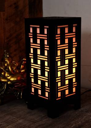 MANU Wooden LED Table Lamp With Creative Design,Suitable for Bedside,Drawing room,Lobby Etc Table Lamp