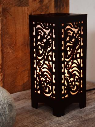 tacticals Wooden LED Table Lamp With Creative Design,Suitable for Bedside,Drawing room,Lobby Etc Table Lamp