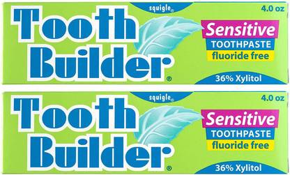 Squigle Tooth Builder Sensitive Toothpaste - 4Oz, 2 Pack [Cat_4295] Toothpaste