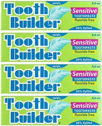 Squigle Tooth Builder Sensitive Toothpaste 4 Oz - 4 Pack [Cat_4295] Toothpaste