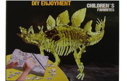 EZ Life Color Changing 3D Dinosaur Skeleton (Velociraptor) Model Maker with Picture Book Kit - Fun with Education - Dino Skeleton Kit