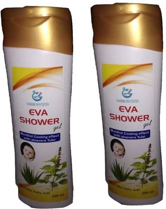 CHARM PHYTOTEK Eva Shower Gel With Aloevera Tulsi ( Pack Of 2 ) 400 ML