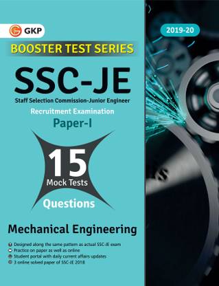 SSC 2021 : Booster Test Series - JE Paper 1 - Mechanical Engineering - 15 Mock Tests (includes 2019-2020 papers)