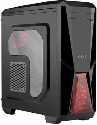 Circle Cc819 Professional Gaming Cabinet Mini Cabinet with USB 2.0 Ports Compatible with Computer