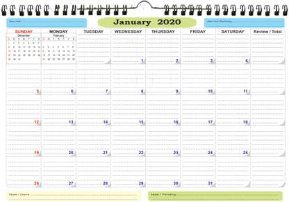 AccuPrints wall calendar 2020 Wall Calendar