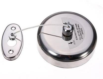 KKD Adjustable Hanging Washing Line Rustproof Rope String Hanger Space with Metal Hooks for Bathroom Balcony Kitchen Laundry Room Hotel Motel Indoor Outdoor Open Space Inside Home Outside for Drying Clothes Stainless Steel Retractable Clothesline