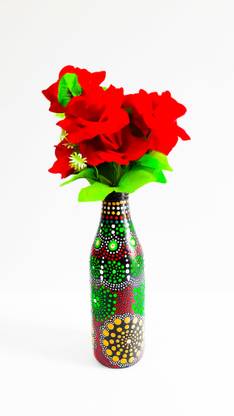 DISHA Decorative Glass Bottles Decorative Bottle