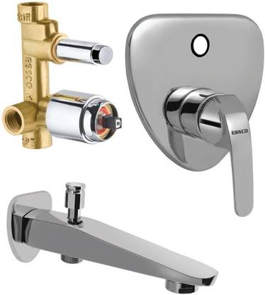 Essco Jaquar Group Diverter Plate and Body (Chrome Plated) with Button Spout for Hand Shower (105055K-ALE055-105463-1A) Diverter Faucet