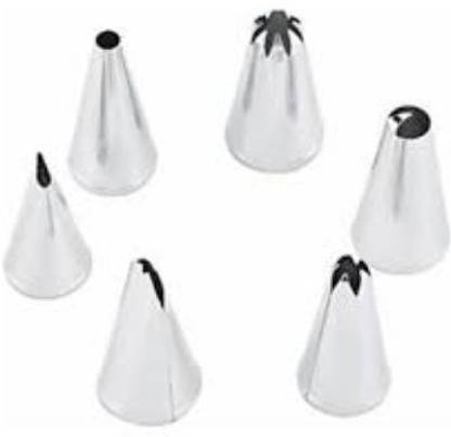 Vinayak Creations Whipped Cream Piping Bag and Nozzles Kitchen Tool Set