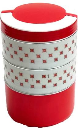 Gift Collection Bullet - 3. Hot Tiffin Box With 3 Steel Container.Handle For Easy Carry 3 Containers Lunch Box