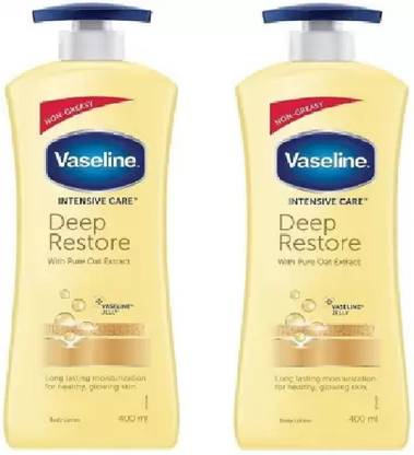 Vaseline Intensive Care Deep Restore Body Lotion (400 ml X 2)
