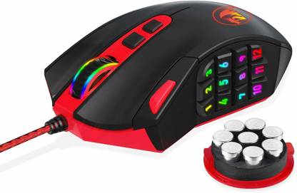 Redragon Perdition M901 Laser Gaming Mouse With Weight Tuning Set Wired Ambidextrous Laser  Gaming Mouse