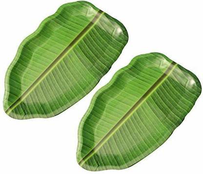 dishware Melamine Banana Leaf Shape Plate Tray