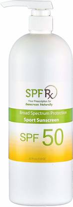 SPF Rx Sunscreen - SPF 50 Sport Lotion - Water Resistant Sunscreen