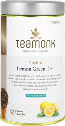 Teamonk Yoshin Lemon Green Tea Tin