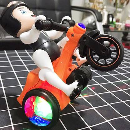 mega shine Stunt Tricycle Bump & Go 360 Degree Rotating Spot Stunt Tricycle Dancing
