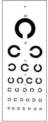 ASF UNIVERSAL C chart Vision Test Chart