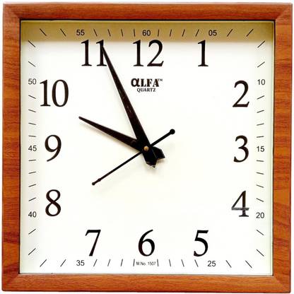 aLFA QUARTZ Analog 27 cm X 27 cm Wall Clock