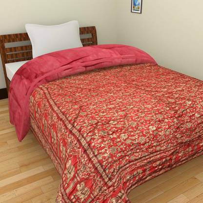 Indcrown Floral Double Quilt for  Mild Winter