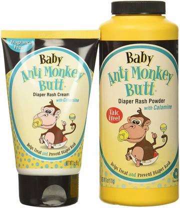 Anti Monkey Butt Baby Anti-Monkey Butt Diaper Rash Powder & Cream