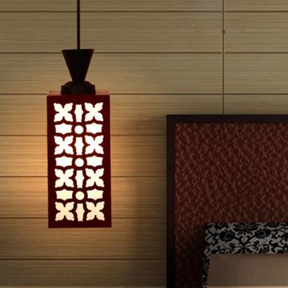 DecorVista Wooden Hanging Lamp Style Hanging Lamp Creative Wood Pendant Light Pendants Ceiling Lamp