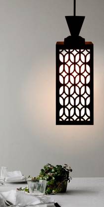 DecorVista Wooden Style Hanging Lamp Creative Pendant Light Lamp for Room,Foyer,Hallway Pendant Lamp Ceiling Lamp