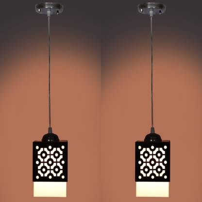 OJASWI Wooden Style Hanging Lamp Creative Pendant Lamp for Room,Foyer,Hallway(PO2) Pendants Ceiling Lamp