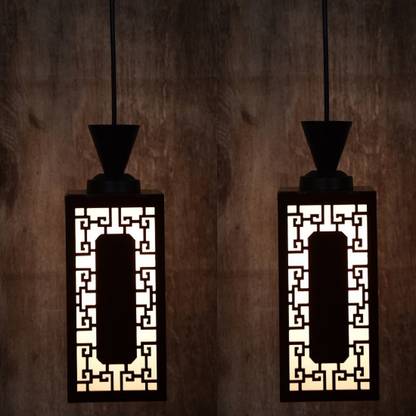 JADON ENTERPRISES Light Creative Wooden Pendant Lamp for Room,Foyer,Hallway Ceiling Lamp(Black) Ceiling Light Ceiling Lamp