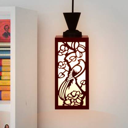 DecorVista Wooden Hanging Lamp Style Hanging Lamp Creative Wood Pendant Light Pendants Ceiling Lamp