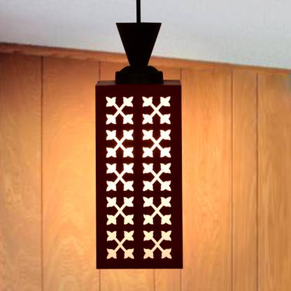 DecorVista Wooden Hanging Lamp Style Hanging Lamp Creative Wood Pendant Light Pendants Ceiling Lamp