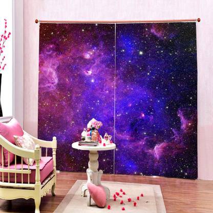 HOMADORN 152.5 cm (5 ft) Polyester Window Curtain (Pack Of 2)