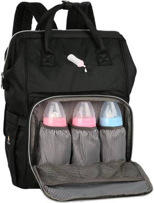 Stanfer Diaper Bag Backpack with Stroller Straps & Changing Pad (Black) [CAT_7129] Backpack Diaper Bag