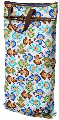 Planet Wise Hanging Wet/Dry Bag, Monkey Fun [CAT_5627] Messenger Diaper Bag