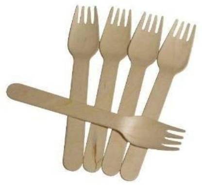 Sweetpea Disposable Wooden Dinner Fork