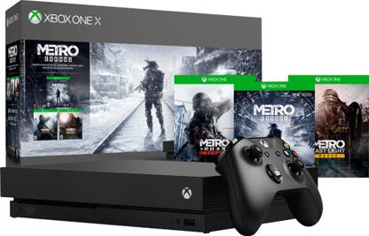 Xbox One X 1 TB with Metro Exodus, Metro 2033 Redux and Metro: Last Light Redux 1000 GB with Full Game Downloads of Metro 2033 Redux, Last Light Redux, Metro Exodus