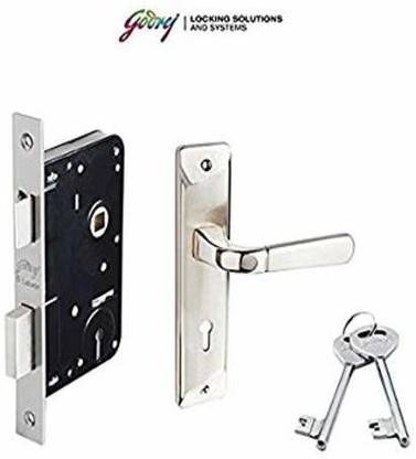 Godrej ELC 03 6-Lever Zinc Alloy Door Handle with Lock Body Lock
