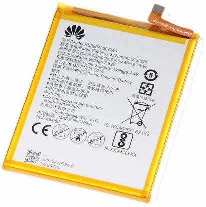FliptrOn Mobile Battery For  Huawei Hono 6X - 3340mAh, HB386483ECW+