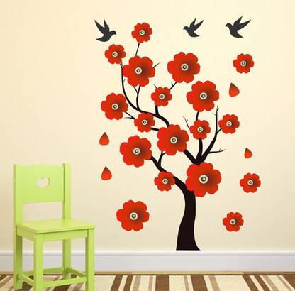 Wallzone 110 cm Big Tree Removable Sticker